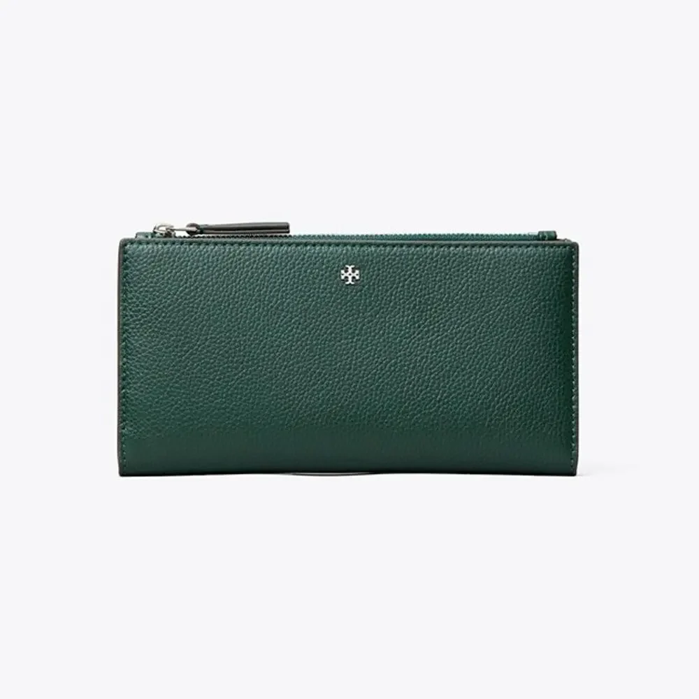 Tory Burch Blake Slim Envelope Wallet 190325 Deep Green  $210